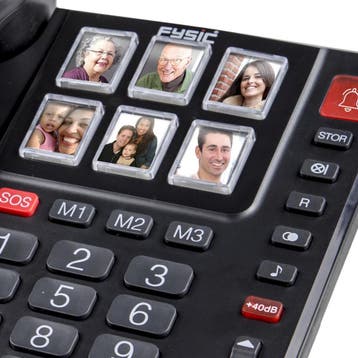 Huistelefoon senioren - Senioren telefoon - Vaste lijn - Zwa, Verzenden, Zo goed als nieuw