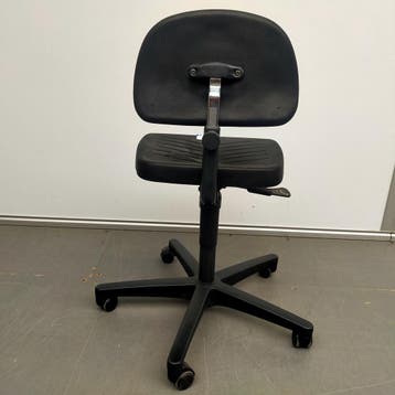 Ahrend werkstoel - PU kunststof zwart - ihv 40-53 cm, Ophalen of Verzenden, Nieuw