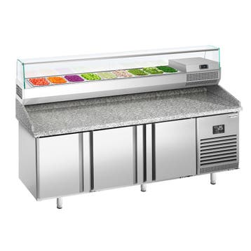 GGM Gastro | Pizzawerkbank PREMIUM PLUS - 1980x700mm - met |, Verzenden, Nieuw