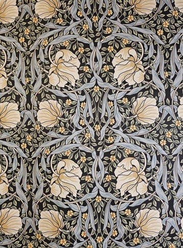 600x280 cm! Stof William Morris Art Nouveau Limited Edition