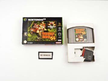 Donkey Kong 64 + Expansion Pack (No Manual) [Nintendo 64], Ophalen of Verzenden, Zo goed als nieuw