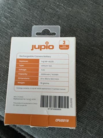 Fujifilm NP-W235 camera accu voor Fuji, Verzenden, Nieuw