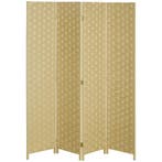Paravent 4-delig 159,5x169,5cm Kamerscherm Gemaakt Van Golfv, Verzenden, Nieuw