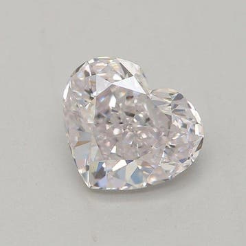 1 pcs Diamant (Natuurlijk gekleurd) - 0.80 ct - Hart - Faint, Nieuw