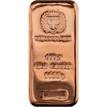 1 kilogram - Koper .999 - 1 Kilo 999.9 Fine Copper Germania
