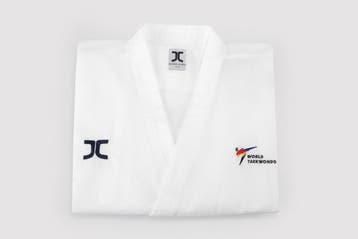 Poomsae taekwondo-pak mannen JC-Club | WT | Wit (Maat: 200), Verzenden, Nieuw, Taekwondo, Vechtsportpak