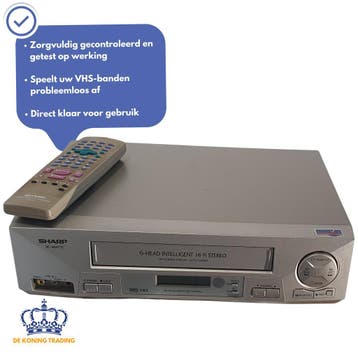 Sharp VC-MH770SM | VHS Videorecorder | VHS Speler | Video, Verzenden, Gebruikt, VHS-speler of -recorder