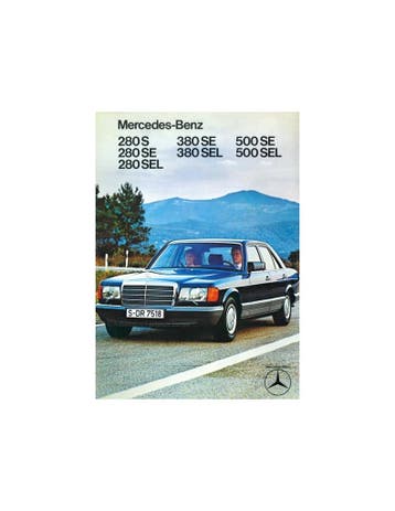 1979 MERCEDES BENZ S KLASSE BROCHURE DUITS, Nieuw, Author