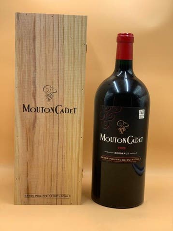 2023 Mouton Cadet Rouge - Bordeaux - 1 McKenzie (5,0 L), Nieuw