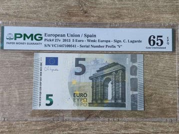 Spanje, Europese Unie. - 5 Euro - 2013 - Pick 27v (Zonder