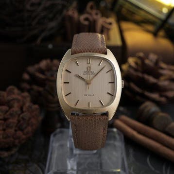 Omega - De Ville Automatic Champagne Dial Cushion Case -, Nieuw