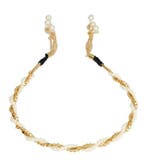 Haarband Diadeem 0,5cm – Parelkralen Ketting – Metaal – Wit, Nieuw
