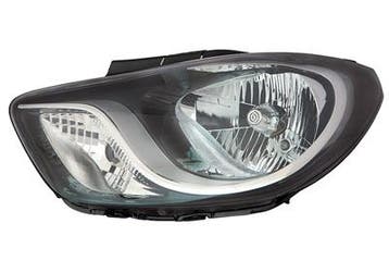 Hyundai i10 2011-2013 Zwart Koplamp Links (Koplampen), Verzenden, Nieuw