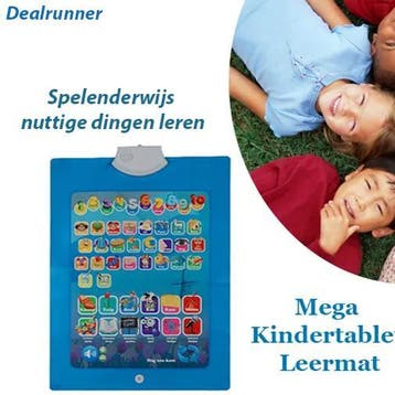 De Mega Kindertablet Leermat en tegelijkertijd leren, Verzenden, Nieuw