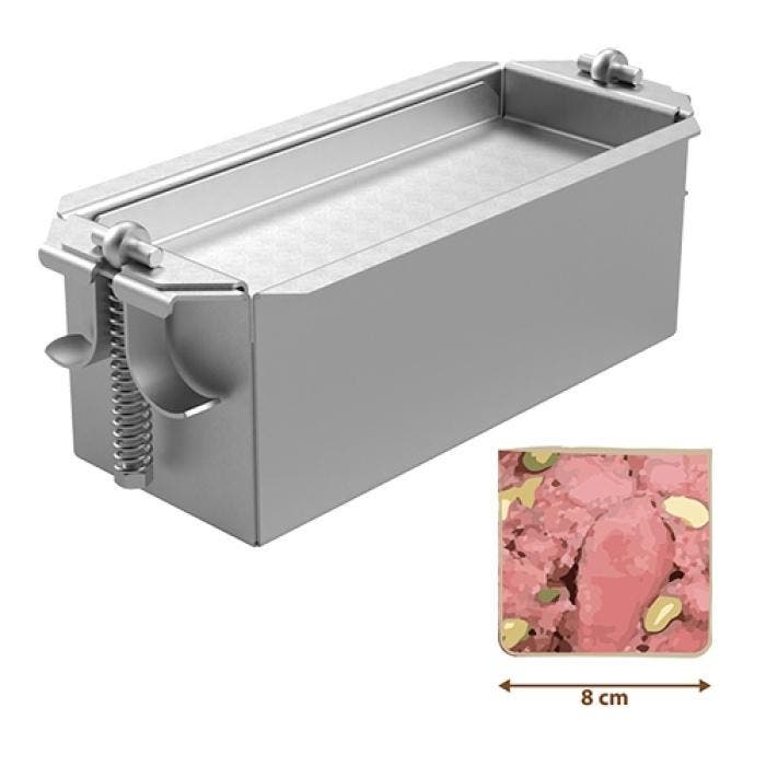 Adelmann Patévorm RVS 8x20x8 cm HorecaTraders, Zakelijke goederen, Horeca | Keukenapparatuur, Verzenden