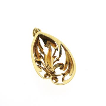 Gouden fantasie hanger (Hanger of bedel), Ophalen of Verzenden, Gebruikt, Goud, Overige merken