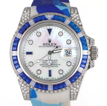 Rolex - Submariner Date Custom Diamonds - Zonder, Nieuw