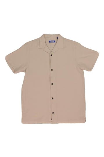 Jack &amp; Jones Overhemd Jongens in maat 164 Beige, Verzenden, Zo goed als nieuw, Jack &amp; Jones, Jongen of Meisje