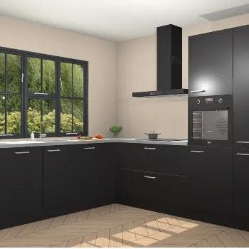 Zwarte keuken Singapore 125391, Verzenden, Nieuw