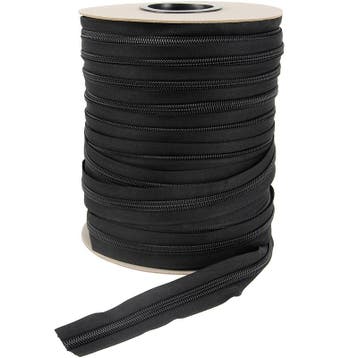 Rits op rol deelbaar 10mm spiraalrits 100 meter zwart, Ophalen of Verzenden, Nieuw, Gereedschap of Toebehoren