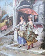 Jeanne Marie Amélie Metz Gougelet (1857-) - Une averse