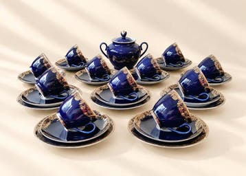 Lomonosov Imperial Porcelain Factory - Koffieservies (28) -