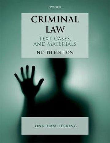 Criminal Law - Jonathan Herring 9780198848479, Verzenden, Gelezen, Jonathan Herring