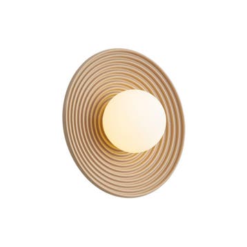 Retro plafondlamp beige met opaal glas - Lila, Verzenden, Nieuw, Retro