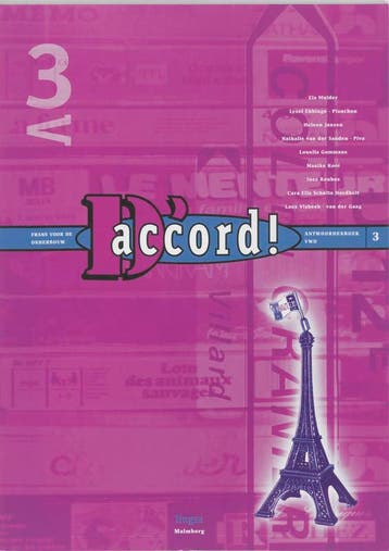 Daccord  3 Vwo deel Antwoordenboek druk 1 9789034510983, Boeken, Zo goed als nieuw