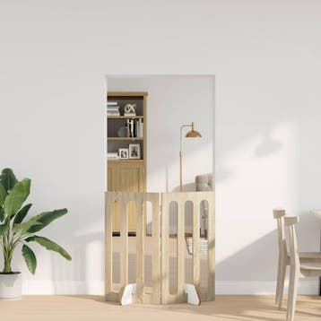 vidaXL Opvouwbaar huisdierhek 2 st Sonoma Eiken 100,5 x 38 x, Verzenden, Nieuw