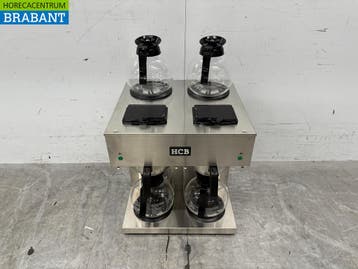 RVS HCB Dubbele Koffiezetapparaat Koffiemachine 2 x 1,8, Ophalen of Verzenden, Nieuw zonder verpakking