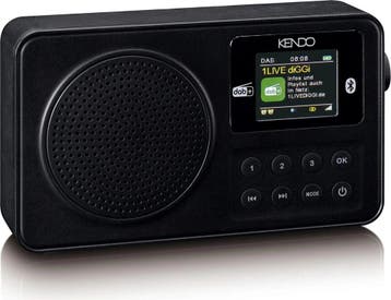 Radio op batterijen - Draagbare radio - DAB+ & FM - Zwart -, Verzenden, Zo goed als nieuw
