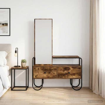 vidaXL Plafondtafel Gerookt eiken 100 x 36,5 x 136 cm, Verzenden, Nieuw