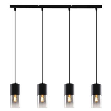 Moderne hanglamp zwart, Huy, Ophalen of Verzenden, Nieuw, Glas, Modern