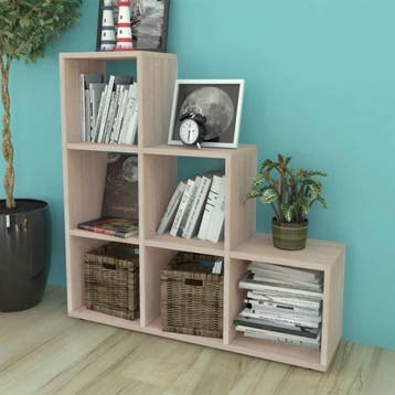 vidaXL Boekenkast/presentatiemeubel trapvormig 107 cm, 100 tot 150 cm, Verzenden, 100 tot 150 cm, Nieuw