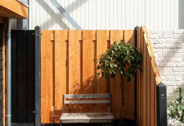 Schutting douglas 180x180cm 15-planks 20cm planken, Tuin en Terras, Overkappingen, Nieuw