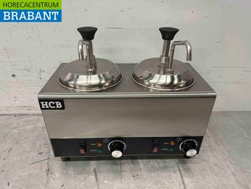 HCB RVS Verwarmde sauspomp Sauswarmer 2 x 2 liter Kaas, Ophalen of Verzenden, Nieuw in verpakking