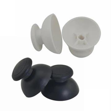 Thumbstick voor Wii Nunchuk - Wit / Zwart (Nieuw), Verzenden, Nieuw
