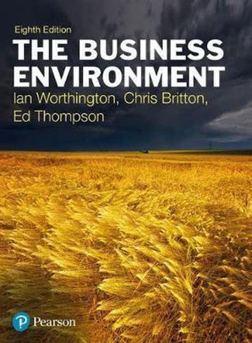 The Business Environment - Worthington Ian 9781292174358, Verzenden, Zo goed als nieuw, Worthington Ian