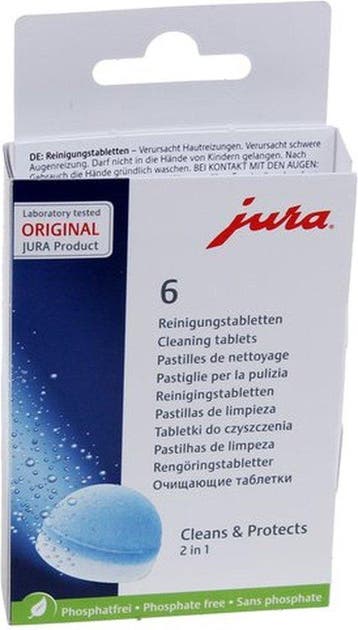 Jura reinigingstabletten 6 stuks, Verzenden