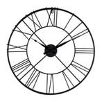 Klok Boston zwart - ø57 cm, Verzenden, Nieuw