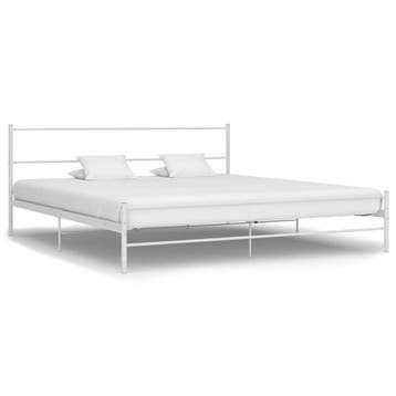 vidaXL Bedframe metaal wit 160x200 cm, Verzenden, Wit, 200 cm, Metaal