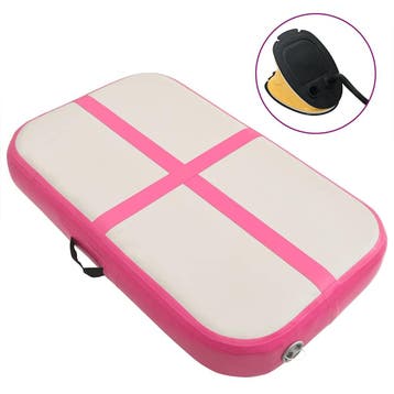 vidaXL Gymnastiekmat met pomp opblaasbaar 60x100x10 cm PVC, Sport en Fitness, Verzenden, Nieuw