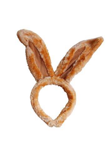 KIMU® Haarband Konijn Bruin Diadeem Konijnenoren Oren Oortje, Ophalen of Verzenden, Nieuw, Carnaval, Accessoires