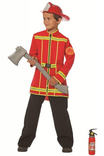 Brandweerjas kind 1-delig rood, Ophalen of Verzenden, Nieuw