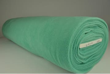 Turquoise fleece stof - Rol van 10 meter - Snelle verzending, Overige kleuren, 120 cm of meer, Ophalen of Verzenden, Polyester