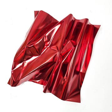 José Soler Art - Steel Silk. Red XL (Wall Sculpture)