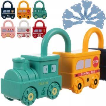 Kruzzel Puzzel Speelset - Voertuigen en Sleutels - Voor K..., Ophalen of Verzenden, Nieuw