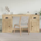 vidaXL Bureau met kast bewerkt hout sonoma eikenkleurig, Verzenden, Nieuw