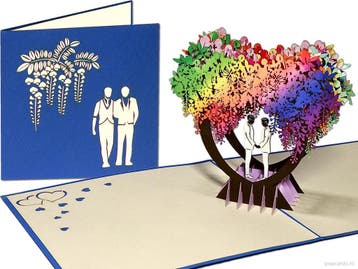 Homohuwelijk – Trouwkaart met 2 mannen – Homoseksueel..., Verzenden, Nieuw